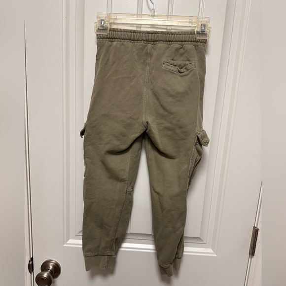 Zara Kids Cargo Pants - Size 7 Green Sweats Joggers - Picture 2 of 5